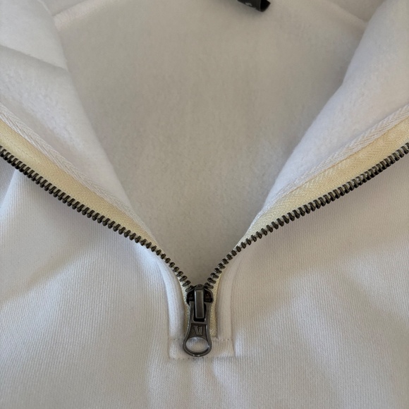 Vuori Restore Half Zip Hoodie White Size M - Picture 14 of 15